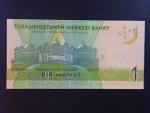 TURKMENISTÁN, 1 Manat 2012, BNB. B222a, Pi. 29