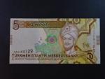 TURKMENISTÁN, 5 Manat 2009, BNB. B216a, Pi. 23