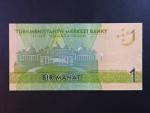 TURKMENISTÁN, 1 Manat 2014, BNB. B222b, Pi. 29