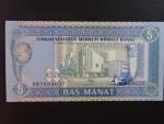 TURKMENISTÁN, 5 Manat 1993, BNB. B102a, Pi. 2