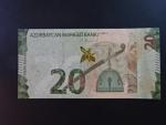 AZERBAJDŽÁN, 20 Manat 2021, BNB. B411a