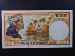 FRANCOUZSKÝ PACIFIK, 10000 Francs 2010, BNB. B104g,  Pi. 4