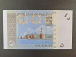 PAKISTÁN, 5 Rupees 2009, BNB. B230b, Pi. 53