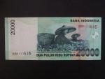 INDONÉZIE, 20000 Rupiah 2009, BNB. B601f, Pi. 144