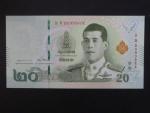 THAJSKO, 20 Baht 2018 dlouhý text, BNB. B193a, Pi. 135