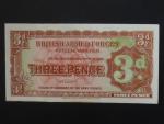 BRITISH ARMED FORCES, 3 Pence 1948, 2nd series, BNB. B708a, Pi. M16a