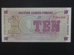 BRITISH ARMED FORCES, 10 Pence 1972, 6th series, BNB. B738b, Pi. M48