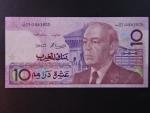 MAROKO, 10 Dirhams 1987, BNB. B504b, Pi. 63