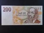 200 Kč 1993 s. A 19 proužek Kčs žlutý papír, Baj. CZ 6a, Pi. 6a
