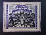nouzová papírová platidla 1918 - 1924, Bielefeld, 10000 Mark 15.2.1923 hedvábí, dekorativní lem