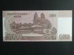 SEVERNÍ KOREA, 5000 Won 2014 přítisk 