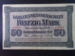 vydání pro obsazené území 1914 - 1945, okupace Pobaltí 1916 - 1918, Kowno, 50 Mark 4.4.1918 série H Darlehnskassenschein Kowno, Ros. 469, Grab. EWK-45