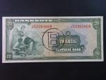Vydání pro Berlín, 20 Deutsche Mark 1948 série J/K s přetiskem B, Ros. 241, Grab. WBZ-18a