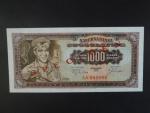 1000 Dinara 1963 série AA 000000 s přeriskem SPECIMEN, BNB. B403as, Pi. 75s