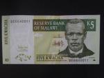 MALAWI, 5 Kwacha 2005, BNB. B136c, Pi. 36