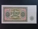 DDR - 5 DM 1955 série FU, Ro. 349a, Grab. DDR-11a