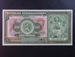 100 Kč 14.1.1920 s. T anulát, 2x přetisk SPECIMEN
