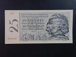 25 Kčs 1958 s. S 22 s perf. 3md do obloučku