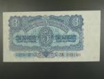 3 Kčs 1953 série ZB, tiskárna Goznak Moskva, perf. 3md do obloučku