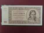 1000 Kčs 9.5.1951 série B 01 novotisk vydaný STC ve spolupráci s ČNB, papír s vodoznakem, kvalitní tisk, dárkový obal