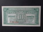 10 Kčs 1950 série F, perf. 