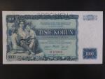 1000 Kč 1934 série M, 1x perf. SPECIMEN