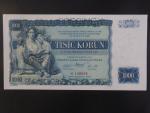 1000 Kč 1934 série H, 1x perf. SPECIMEN