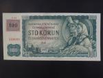 100 Kč 1961/1993 série C 09, kolek, vodoznaková výztuž na rubu