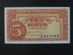 5 Kčs 1945 série U/Z