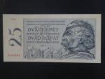 25 Kčs 1958 série S 08 s perf. 3md do obloučku