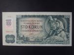 100 Sk/Kčs 1961 série T 93, kolkovaná