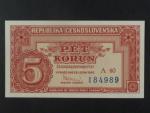 5 Kčs 25.1.1949 série A 40