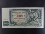 100 Kčs 1961 série R 16, úzký číslovač 1a