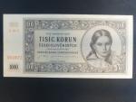 1000 Kčs 16.5.1945 série C 05 s perf. 3md nad sebou