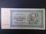 2000 K 1945 série 11 Čs, perf. SPECIMEN dole, poloha vodoznaku A