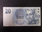 20 Kč 1994 série B 31 proužek vlevo