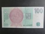 100 Kč 2019 série M 02 007800 s přítiskem ČNB 100 LET Kč 1919 - 2019