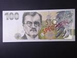 100 Kč 2022 série IK 00 000000 anulát s červeným přetiskem SPECIMEN na R i A, nevydaná pamětní 100 Kč s portrétem Karla Engliše s velkým hologramem orlice, Ba. CZ 31Ns