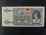 500 Ks 1941 kolkovaná série 7Sy, perf. SPECIMEN nahoře