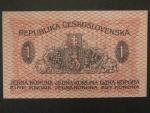 1 Kč 1919 série 026, modrá