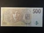 500 Kc 2009 série E 14 nažloutlý papír
