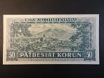 50 Kčs 3.7.1948 série A 36 s perf. 3md  nad sebou