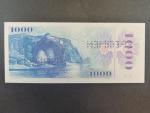 1000 Sk 1985/1993 série U 22, kolek, s 2x vodorovně zrcadlovou perf. SPECIMEN