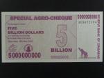 ZIMBABWE, 5.000.000.000 Dollars 2008, BNP. B152a, Pi. 61