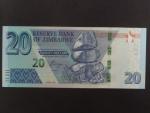 ZIMBABWE, 20 Dollars 2020, BNB. B195a