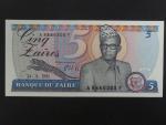 ZAIRE, 5 Zaires 1985, BNB. B111b, Pi. 26A