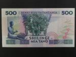 TANZANIE, 500 Schillingi 1992, BNB. B120a, Pi. 21
