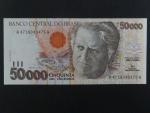 BRAZÍLIE, 50.000 Cruzeiros 1991, BNP. B856a, Pi. 234