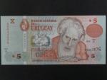 URUGUAY, 5 Pesos uruguayos 1998, BNP. B543a, Pi. 80