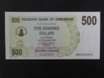 ZIMBABWE, 500 Dollars 2006, BNP. B134a, Pi. 43